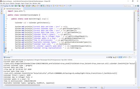Calendar Class In Java