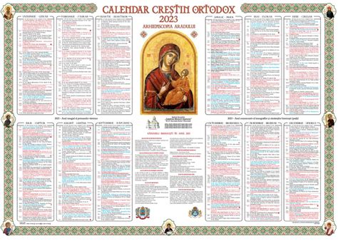 calendar crestin ortodox aprilie 2023