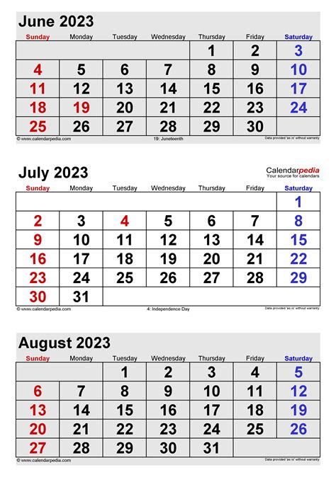 july august 2023 calendar printable with holidays notes monday start