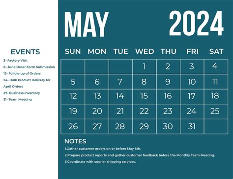 calendar may 2024 events