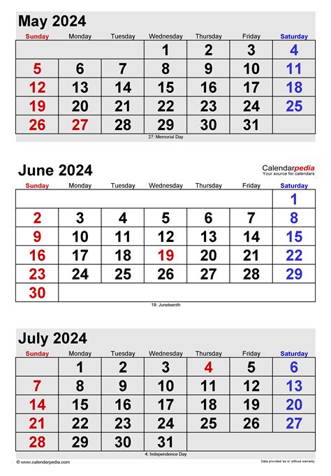 calendar may june july 2024