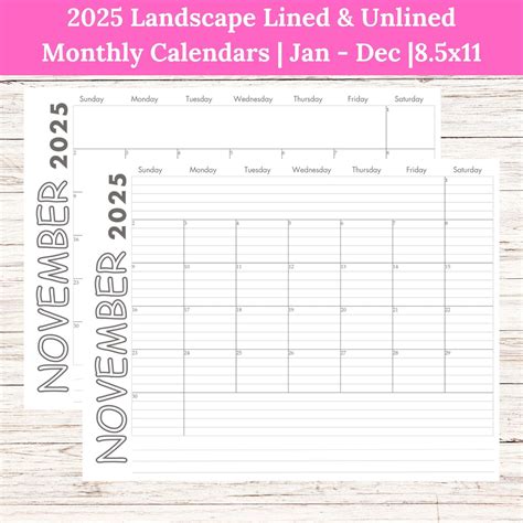 Calendar Numbered Weeks