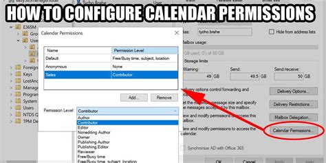 How to Manage Office 365 Calendar Permissions Hqautolighting