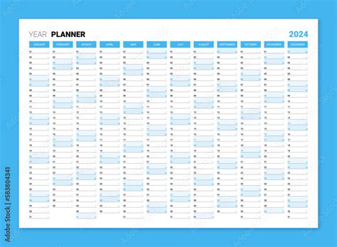Calendar Planner Template 2024