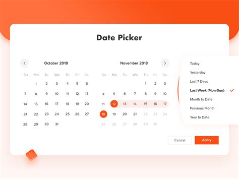 Calendar Selection