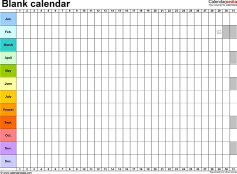 Calendar Template Accessibility