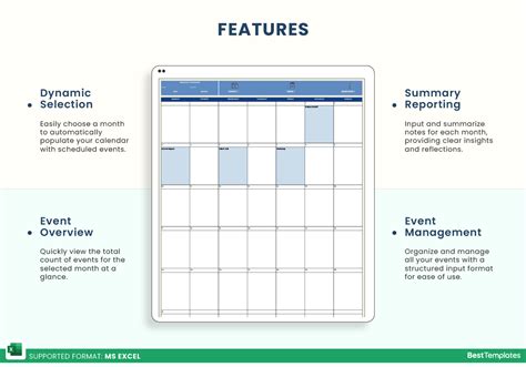 Calendar Template Continuous Improvement