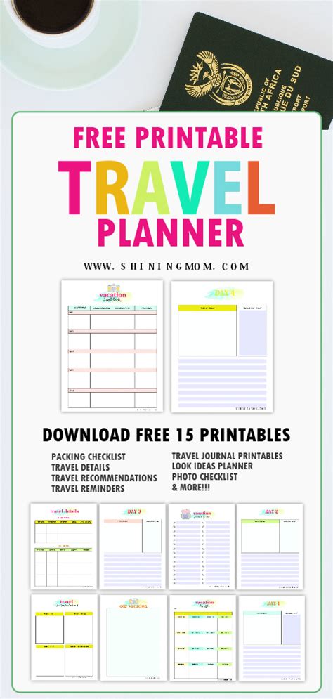 Calendar Trip Planner Template
