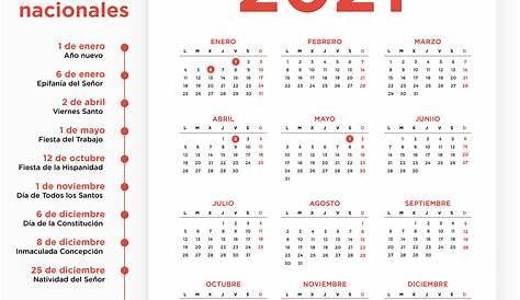 Calendario 2021 Con Festivos