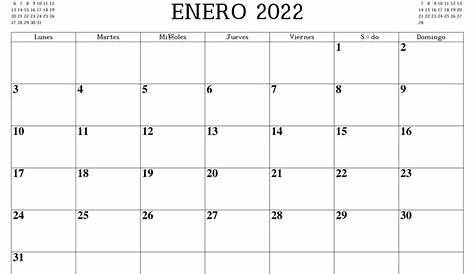 Plantillas Calendarios 2022 – Calendario Gratis