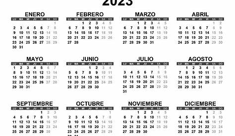 Calendario para 2023 Imagen Vector de stock - Alamy