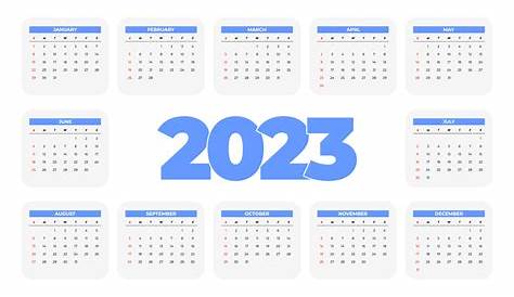 Plantilla de calendario 2023 | Vector Premium