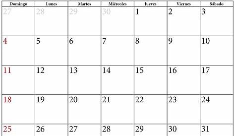 Calendario Octubre 2020 para imprimir - Chile