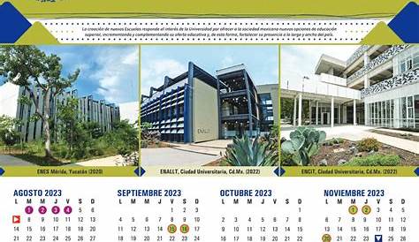 Unam Calendario 2023 Semestre De Printemps - IMAGESEE