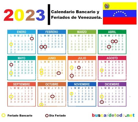 calendario 2023 con dias bancarios