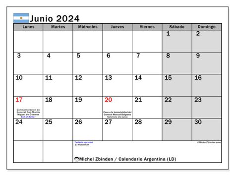 calendario 2024 argentina para completar