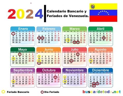 calendario 2024 venezuela feriados