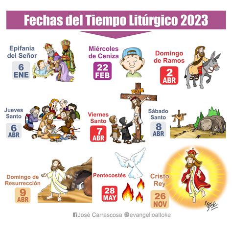calendario año litúrgico 2023