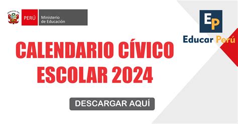 calendario cívico 2024 perú