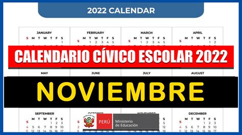 calendario cívico mes de noviembre