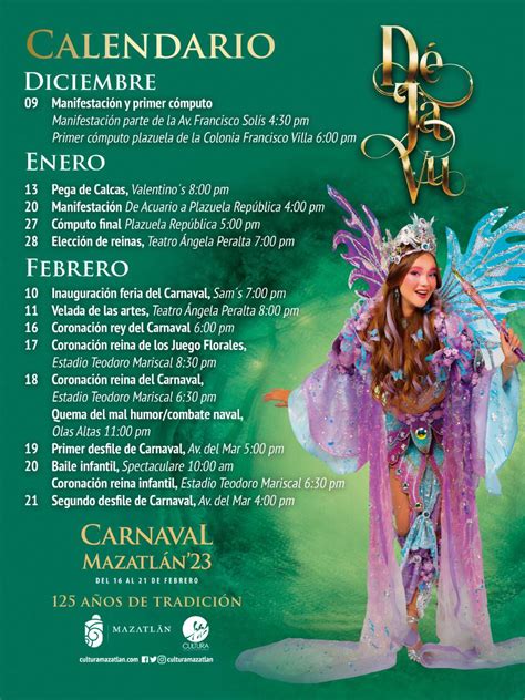 calendario carnaval mazatlan 2024