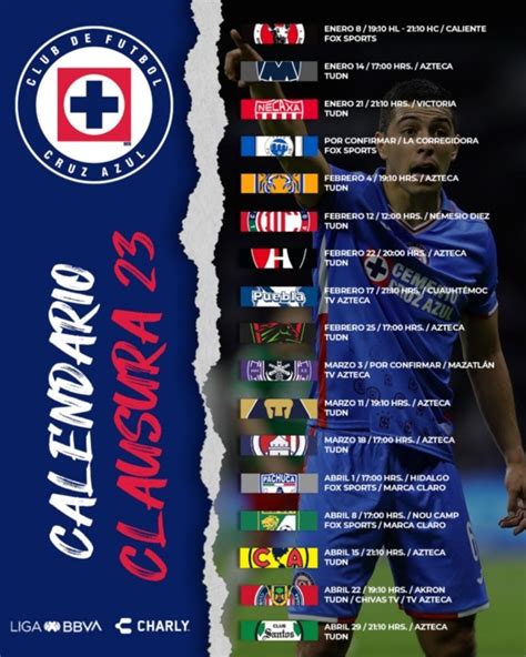 calendario cruz azul clausura 2023