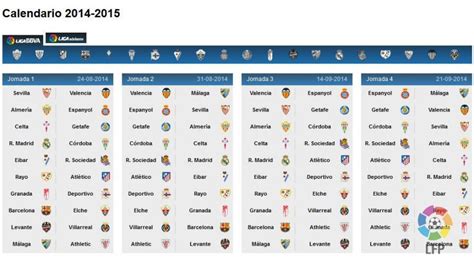 calendario de la liga espanola
