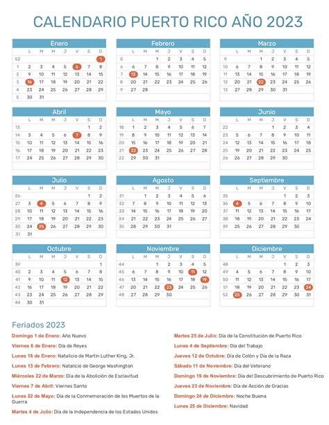 calendario de puerto rico 2023