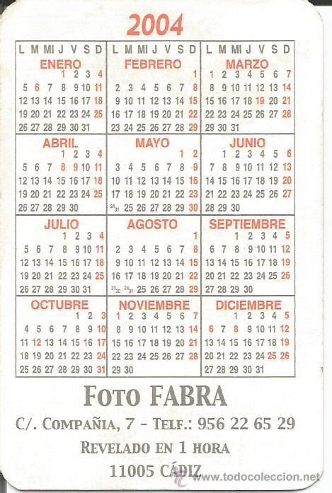 calendario de semana santa 2004