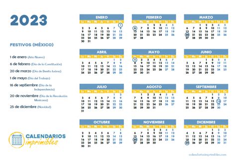 calendario del trabajador 2023