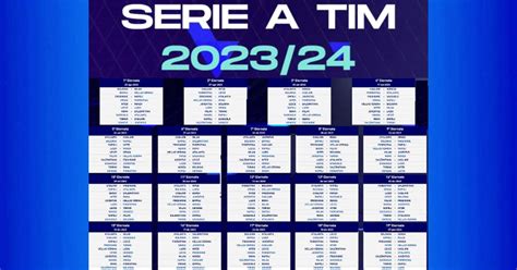 calendario della serie a 2