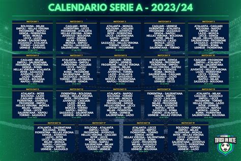 calendario di calcio serie a 2023 2024