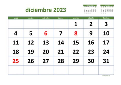 calendario diciembre 2023 rep dom