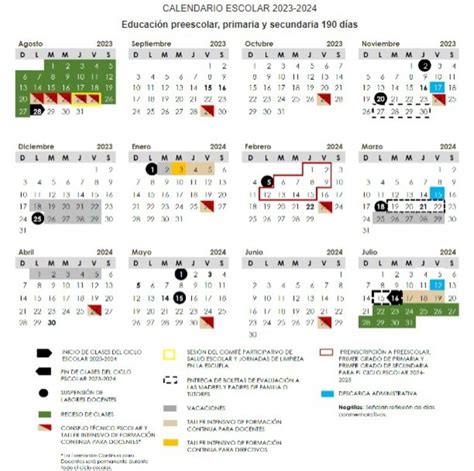 calendario escolar de sinaloa