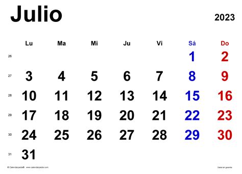 calendario escolar julio 2023