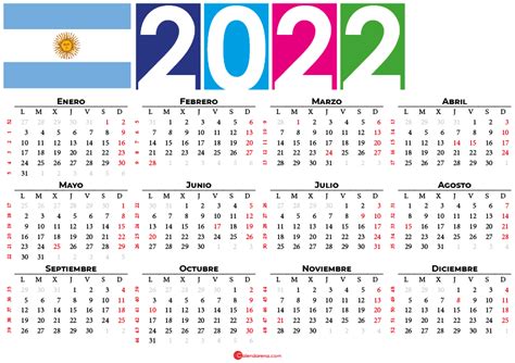 calendario feriados 2022 argentina
