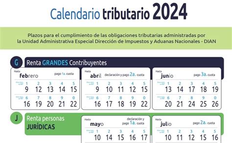 calendario impuestos dian 2024