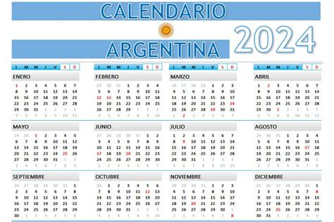 calendario oficial de argentina 2024