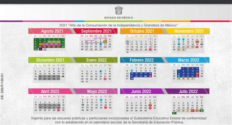 calendario oficial gobierno edomex 2023