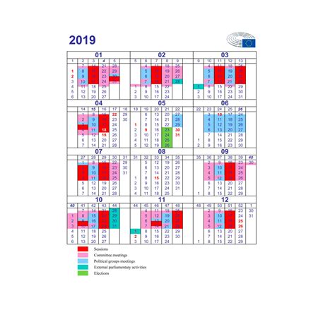 calendario parlamento europeo 2023