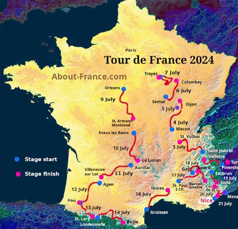 calendario tour de france 2024