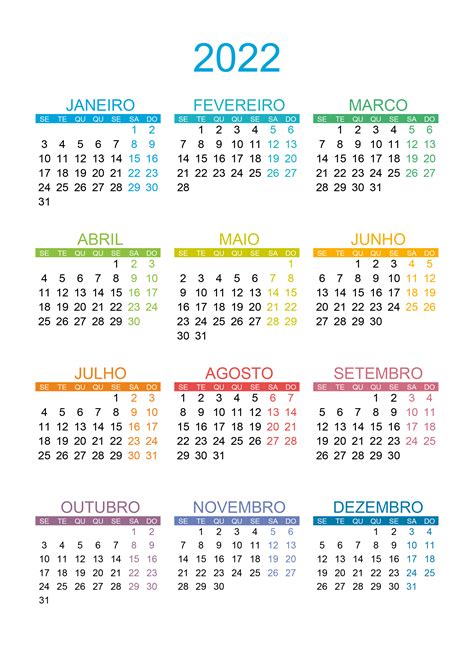 calendarios para imprimir gratis 2022 por mes