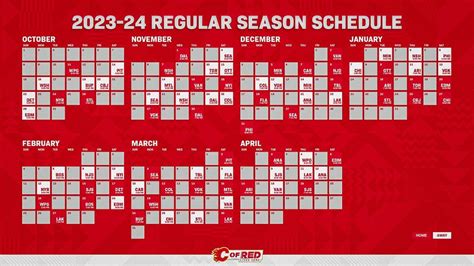 calgary flames 23/24 schedule