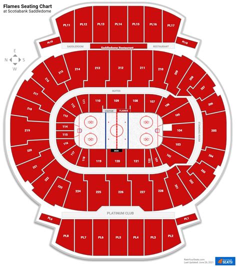 calgary flames seating map