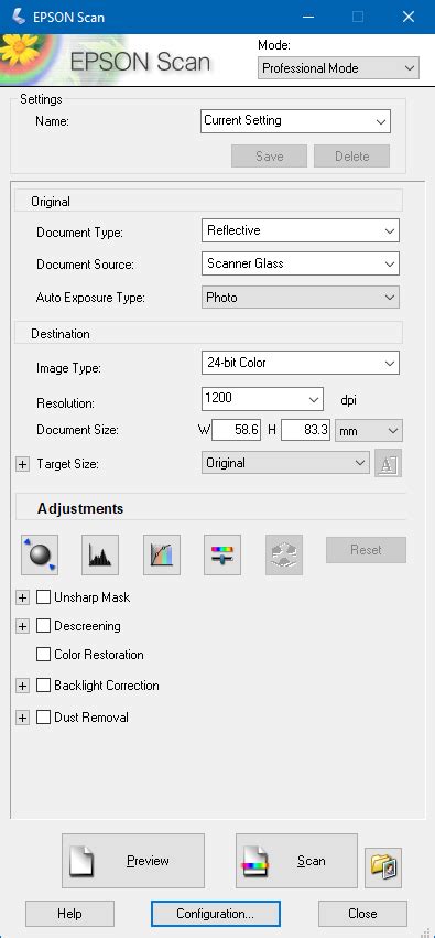 Calibrate Scanner Epson