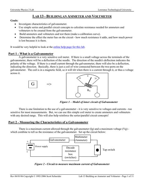 Calibration Of Ammeter And Voltmeter Experiment