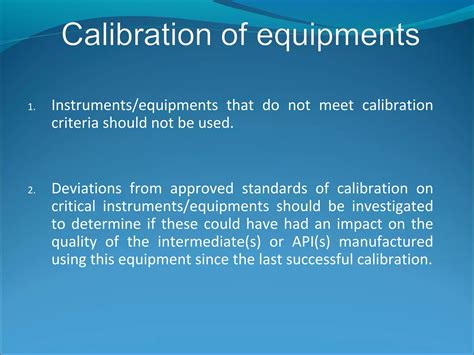 Calibration Of Instruments Ppt