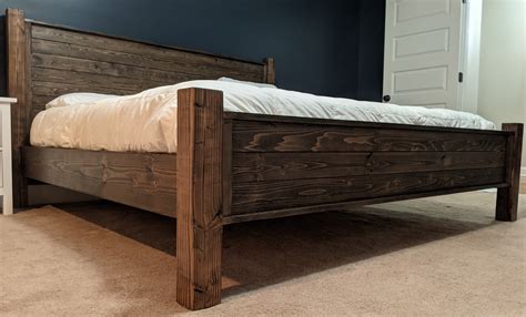 Tempting diy solid wood flat california king platform bed frame