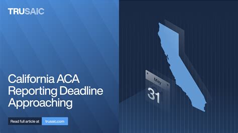 california aca reporting