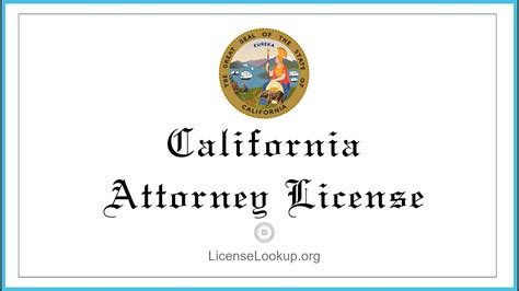 california bar licensed attorney